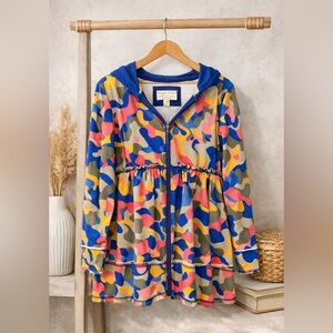 Evys Tree “The Sophie” Camo Zip Hoodie Jacket XS Anthropologie